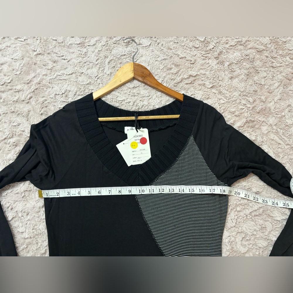 NWT Patchwork Design Long Sleeve Dress - Picture 6 of 8